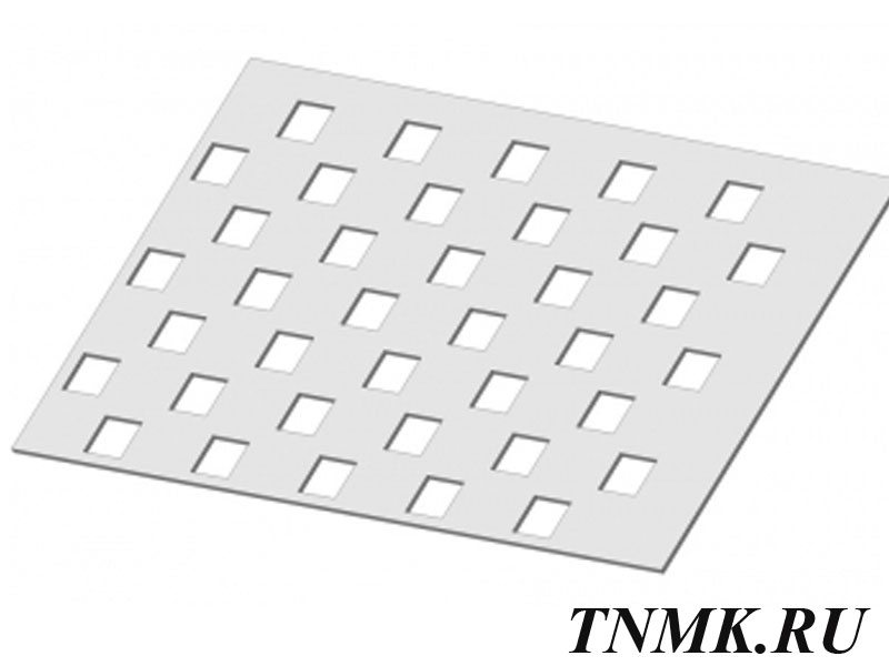Лист перфорированный нержавеющий 1х1000х2000 мм Qv 7,0-20,0